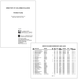 PDF document for DIRECTORY OF COAL MINES IN ILLINOIS